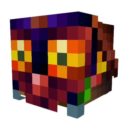 MajoraRyan Minecraft avatar head, 3D render