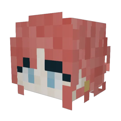 MajorlyShay Minecraft avatar head, 3D render