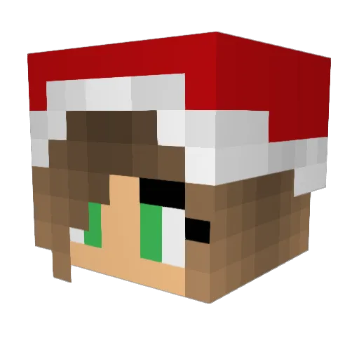 Majormistrz Minecraft avatar head, 3D render