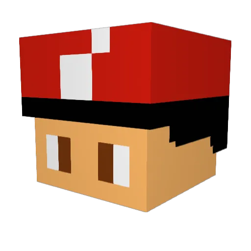 Majorr Minecraft avatar head, 3D render