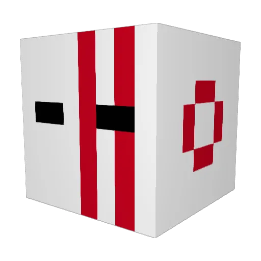 Majpue Minecraft avatar head, 3D render