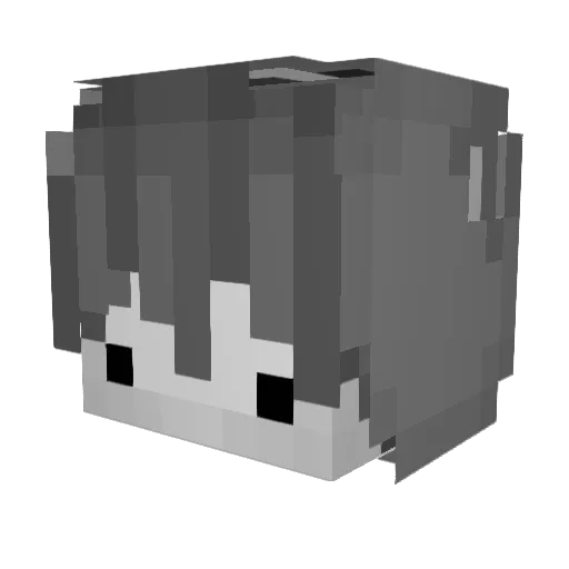 MajsPet Minecraft avatar head, 3D render