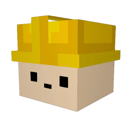 MajsanK01 Minecraft avatar head, 3D render