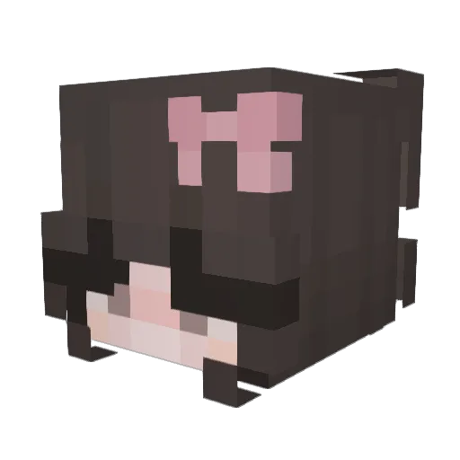 Majsonixa Minecraft avatar head, 3D render