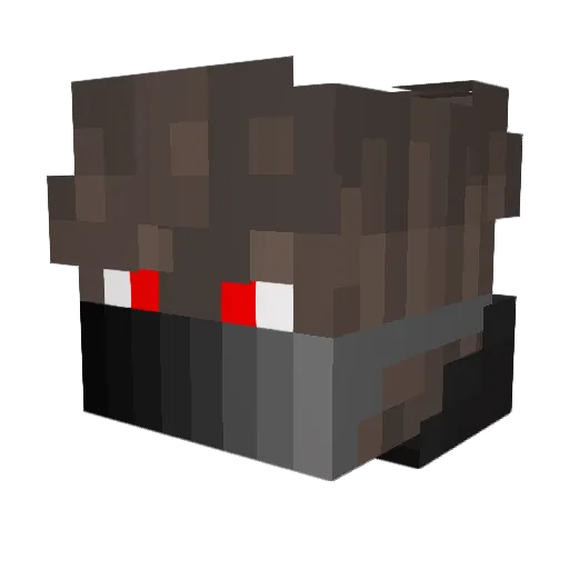 Majst3r3k Minecraft avatar head, 3D render