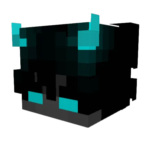 Majsterov Minecraft avatar head, 3D render