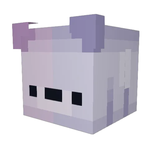 MajstroLuca Minecraft avatar head, 3D render
