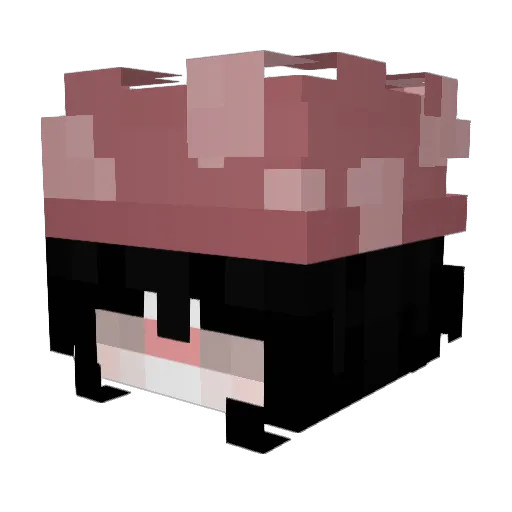 MajuGei Minecraft avatar head, 3D render