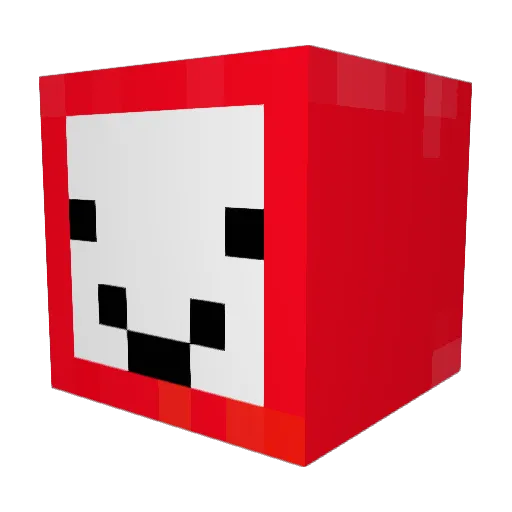 Majubox Minecraft avatar head, 3D render