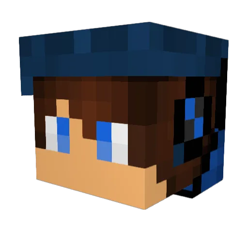 Majugamer123 Minecraft avatar head, 3D render