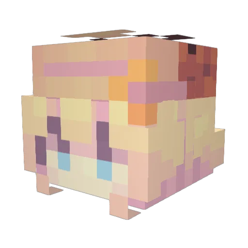 Majuhn Minecraft avatar head, 3D render