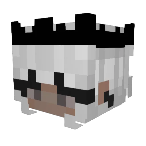 Majvx Minecraft avatar head, 3D render
