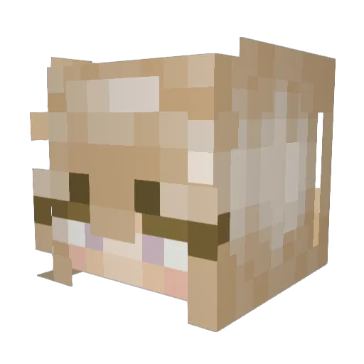 Majx3 Minecraft avatar head, 3D render