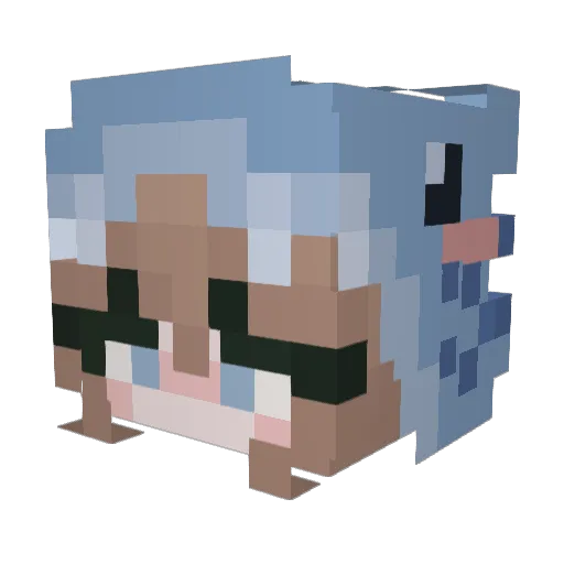 MakAttack6669 Minecraft avatar head, 3D render
