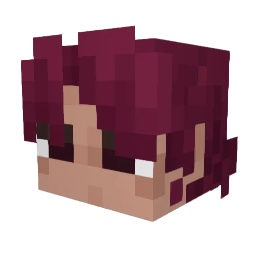 MakVix0 Minecraft avatar head, 3D render