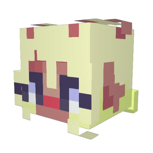 MakWack Minecraft avatar head, 3D render