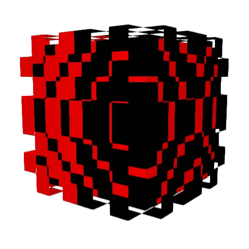 Mak_eE Minecraft avatar head, 3D render