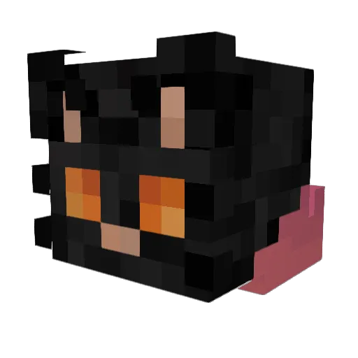 MakaPakaMiKa Minecraft avatar head, 3D render