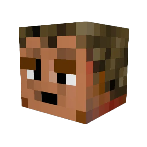 Makael91 Minecraft avatar head, 3D render