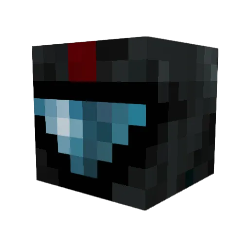Makahah Minecraft avatar head, 3D render