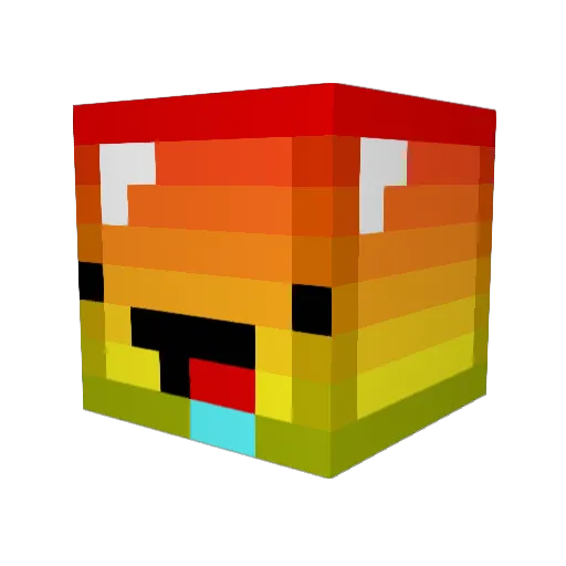 Makai1229 Minecraft avatar head, 3D render