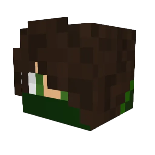 Makake_ Minecraft avatar head, 3D render