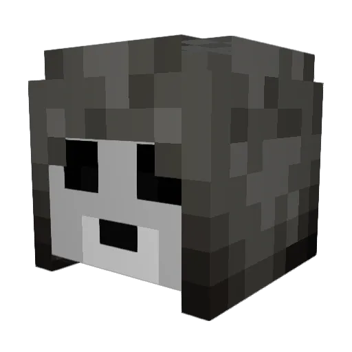 Makaliptus Minecraft avatar head, 3D render