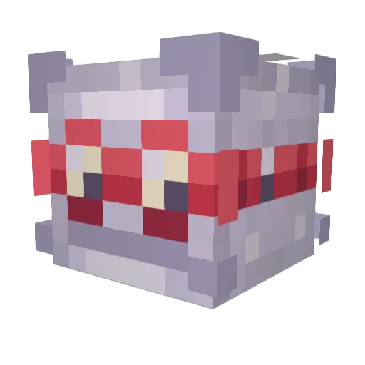 Makapuchi Minecraft avatar head, 3D render