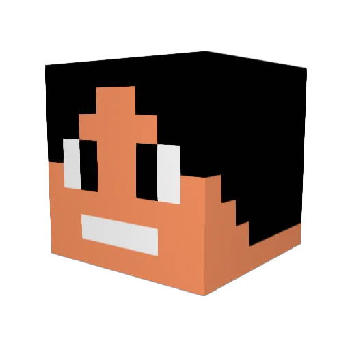 Makar_Omega Minecraft avatar head, 3D render