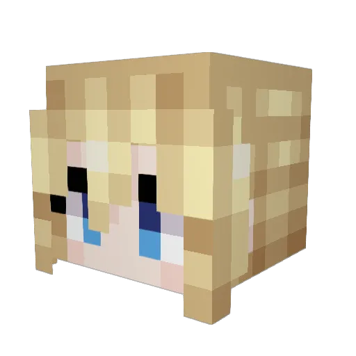 Makar_bert Minecraft avatar head, 3D render