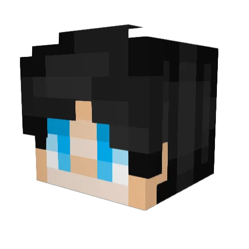 Makaroshka2 Minecraft avatar head, 3D render
