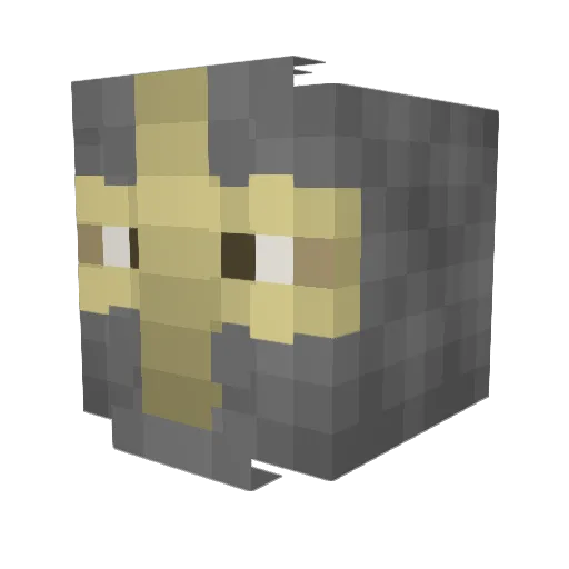 Makarov3652 Minecraft avatar head, 3D render