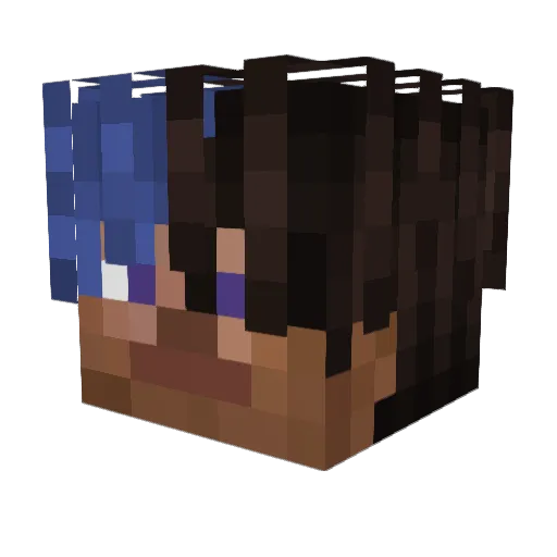 MakarovFem Minecraft avatar head, 3D render