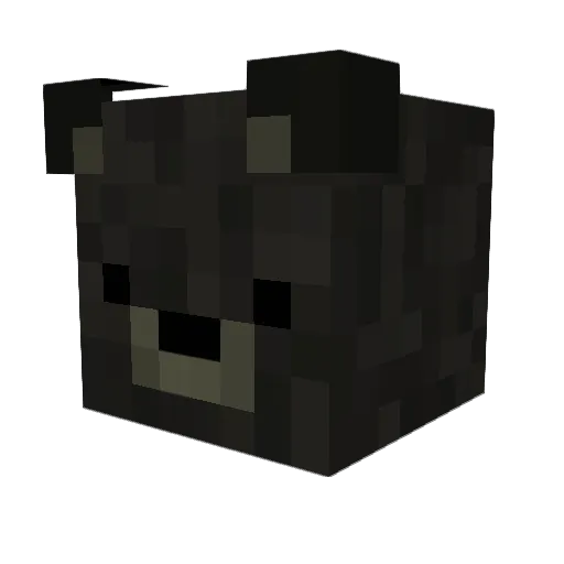 Makateka Minecraft avatar head, 3D render