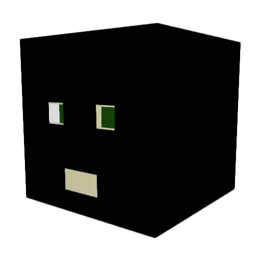 Makawoni Minecraft avatar head, 3D render