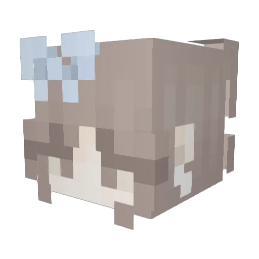 Make9527 Minecraft avatar head, 3D render