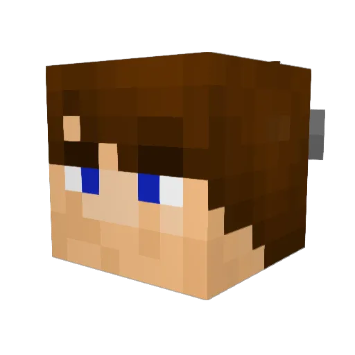 MakeHistory412 Minecraft avatar head, 3D render