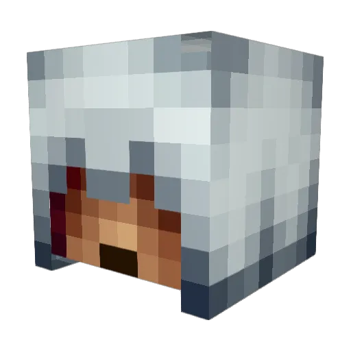 MakeHistory465 Minecraft avatar head, 3D render