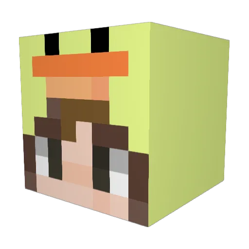 MakeHistory561 Minecraft avatar head, 3D render