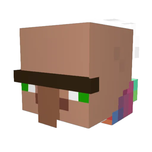 MakeMeKebab Minecraft avatar head, 3D render