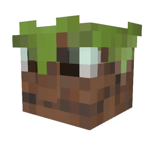 MakeMeKimochi Minecraft avatar head, 3D render