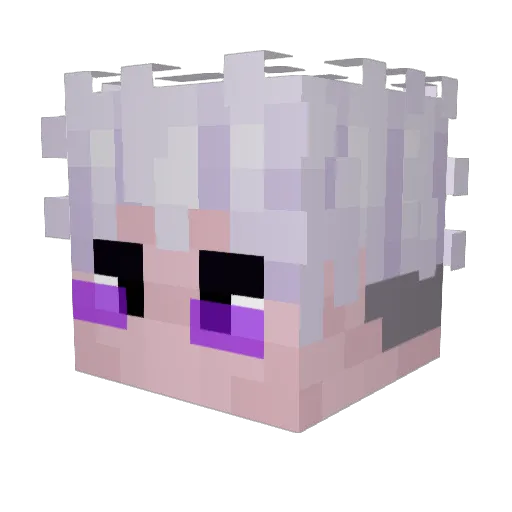 MakeYoo Minecraft avatar head, 3D render