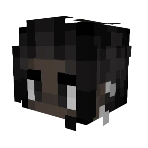 MakedaJ Minecraft avatar head, 3D render