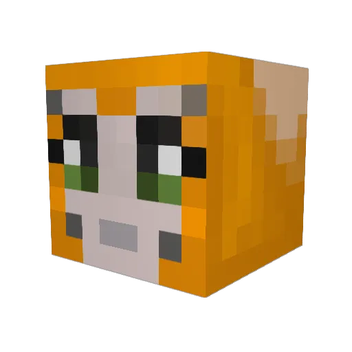 Makemake Minecraft avatar head, 3D render