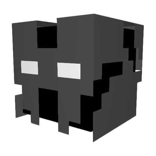 Makendeath Minecraft avatar head, 3D render