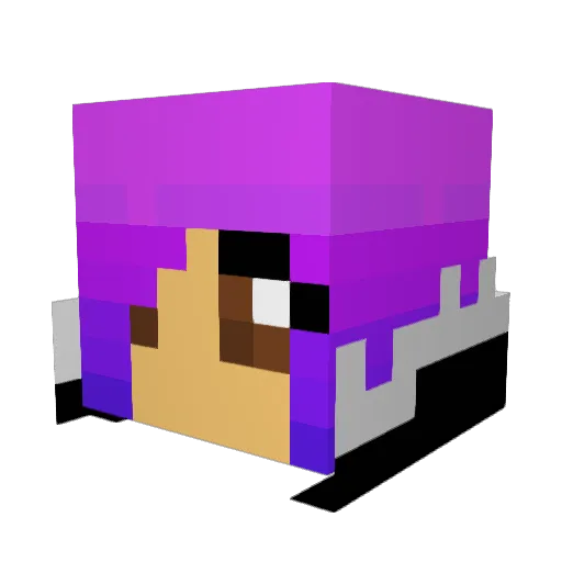 Makenna99 Minecraft avatar head, 3D render