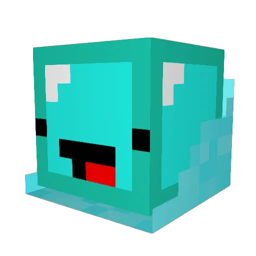 MakerAC Minecraft avatar head, 3D render