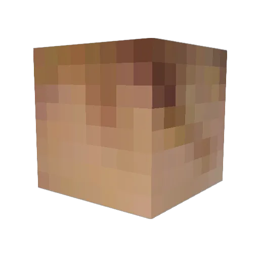 MakerMax Minecraft avatar head, 3D render