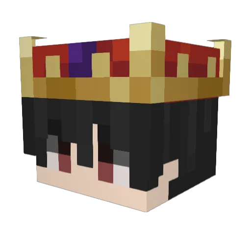 Makerchen Minecraft avatar head, 3D render
