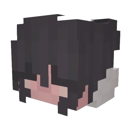 Makergaming Minecraft avatar head, 3D render